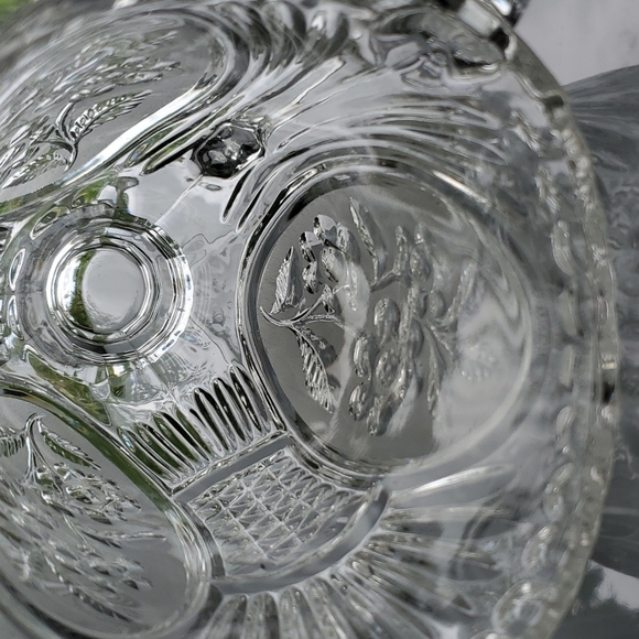 Vntg Lead Crystal 40oz Floral Pitcher by Kristal Zajecar made in Yugoslavia - Picture 10 of 16